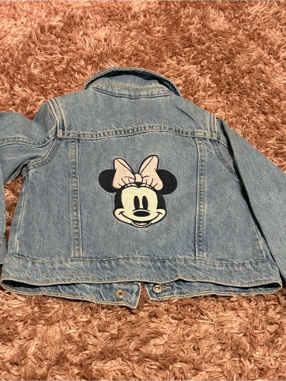 GAP Light Blue Denim Jacket with Minnie Patch